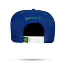 Boné Snapback Azul Royal Brazil Cup 2026