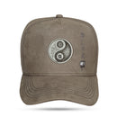Boné Snapback Suede Cinza Yin-Yang