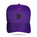 Boné Snapback Basic Roxo Logo Preto