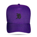 Boné Snapback Basic Roxo Logo Preto
