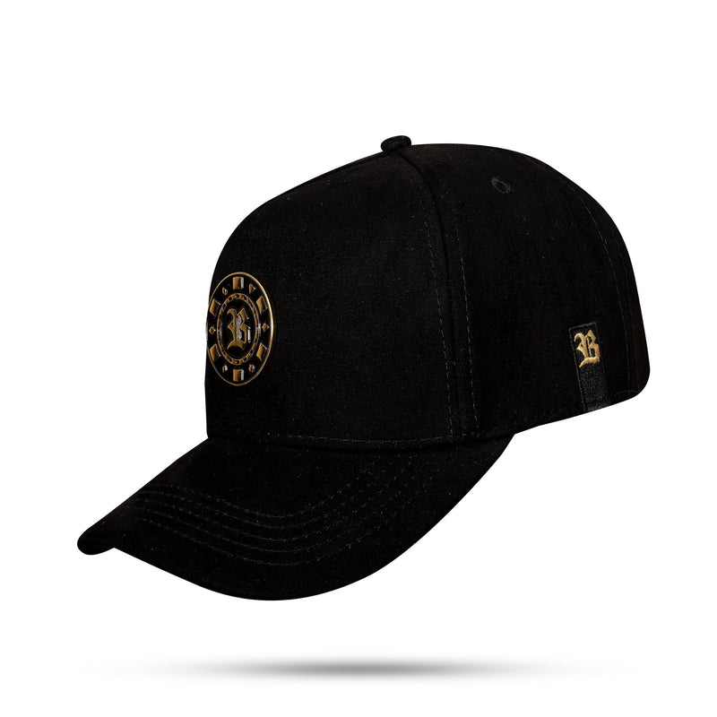 Boné Snapback Suede Preto All In Gold Edition