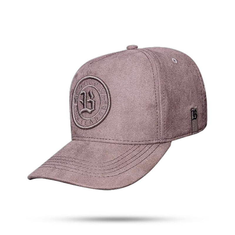 Boné Snapback Follow Suede Cinza
