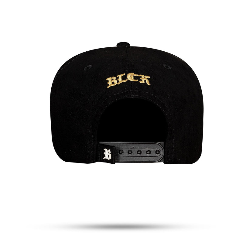 Boné Snapback Suede Preto All In Gold Edition