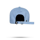 Boné Strapback Jeans Claro Quadrado Destroyed