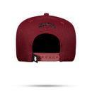 Boné Snapback Basic Vinho Logo Preto