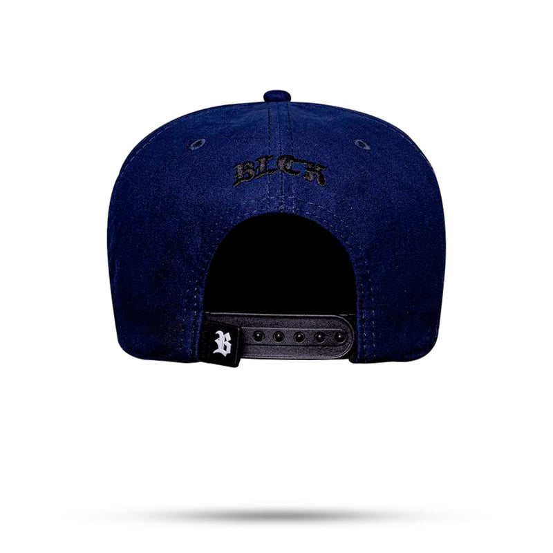 Boné Snapback Suede Follow Azul Marinho