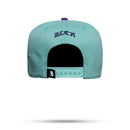 Boné Snapback Verde Água Aba Degradê Roxo Azul Marinho