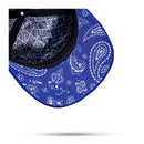 Boné Snapback Azul Royal Logo Alto Relevo Contra Aba Paisley