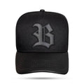 Boné Snapback Aba Couro All Black