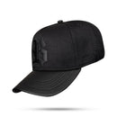 Boné Snapback Aba Couro All Black