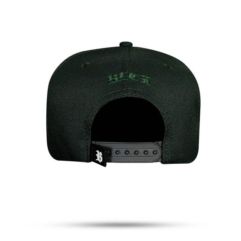 Boné Snapback Verde Musgo IA Camaleão