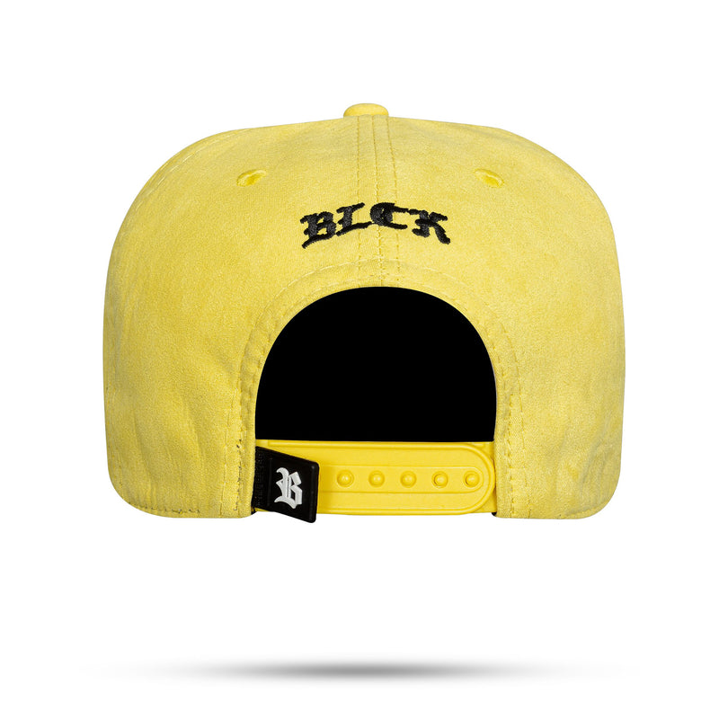 Boné Snapback Follow Suede Amarelo