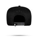 Boné Snapback Aba Couro All Black