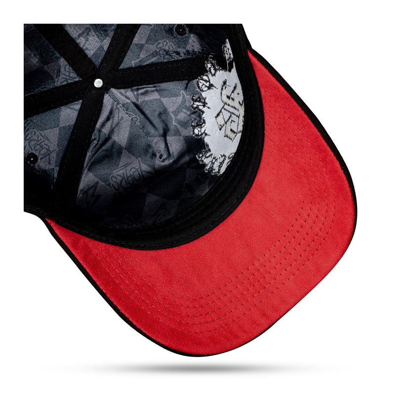 Boné Snapback Preto Suede Born Raised to Red