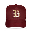Boné Snapback Vinho Golden Logo