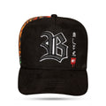 Boné Snapback Suede Preto Tiger Oriental