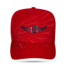 Boné Snapback Vermelho Wings Holográfico Prime