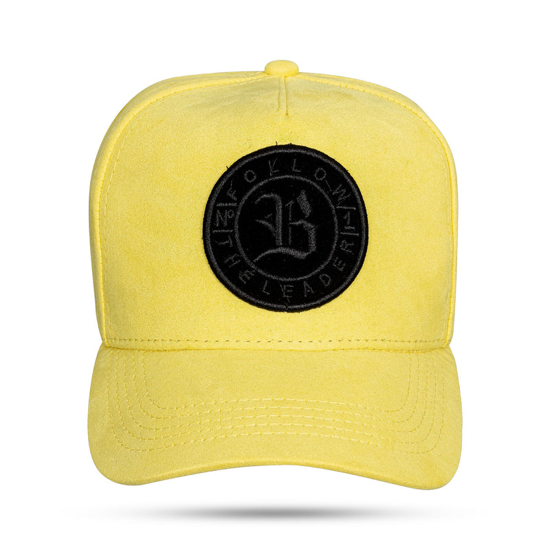 Boné Snapback Follow Suede Amarelo