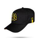 Boné Snapback Preto Paint Amarelo