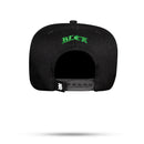 Boné Snapback Preto Grid Verde Bandeira