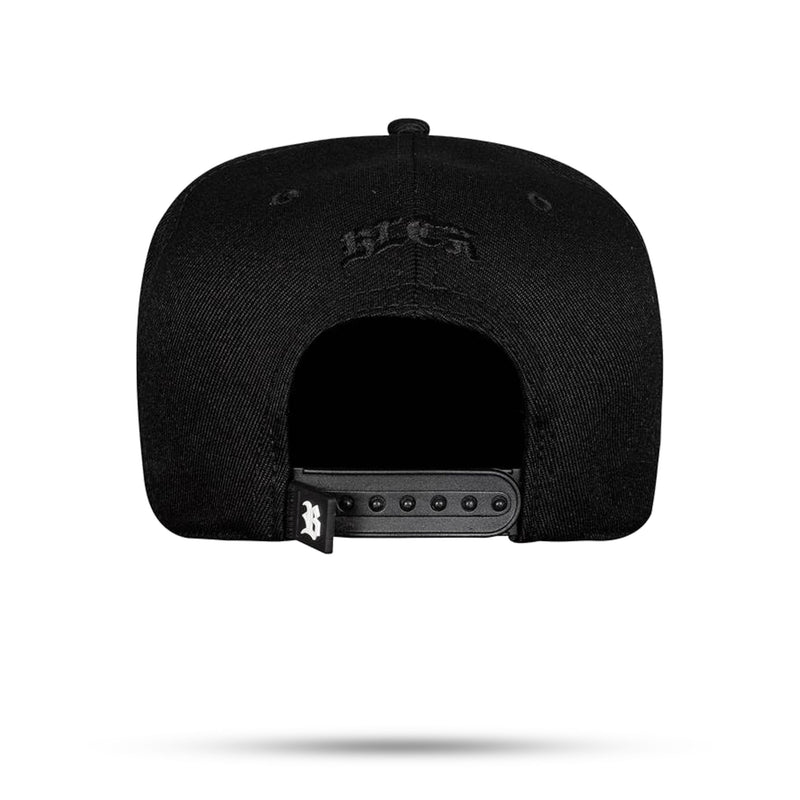 Boné Snapback Preto Contour Veludo Branco