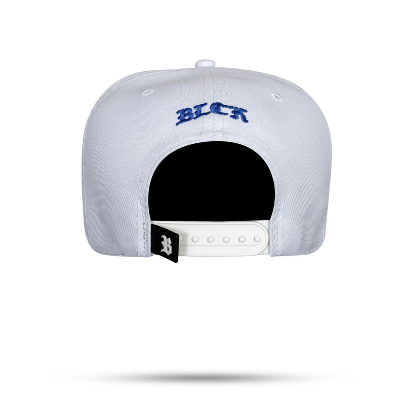 Boné Snapback Branco Framed Azul