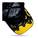 Boné Snapback Preto Paint Amarelo