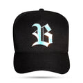 Boné Snapback Preto Wings Holográfico Prata