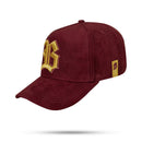 Boné Snapback Suede Vinho Wave