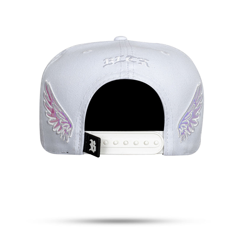 Boné Snapback Branco Wings Holográfico