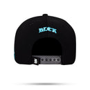 Boné Snapback Nobuck Preto Flame