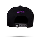 Boné Snapback Preto Flame Roxo