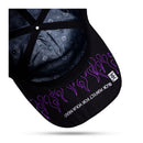 Boné Snapback Preto Flame Roxo