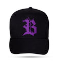 Boné Snapback Preto Flame Roxo
