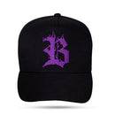 Boné Snapback Preto Flame Roxo