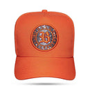 Boné Snapback Follow Laranja Contra Aba Resping