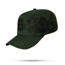 Boné Snapback Verde Musgo Dragon Fire Preto