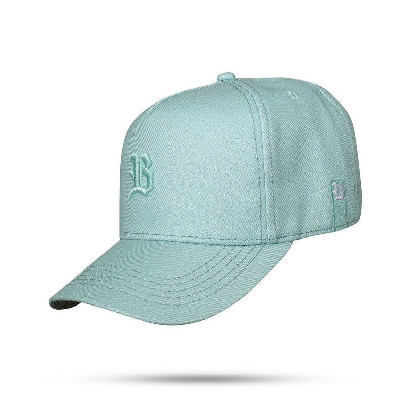 Boné Snapback Verde Água Claro Basic Aura