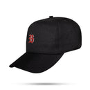 Boné Snapback Preto Basic Colors Logo Vinho