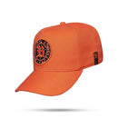 Boné Snapback Follow Laranja Contra Aba Resping