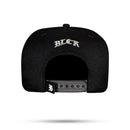 Boné Snapback Preto Paint Cinza