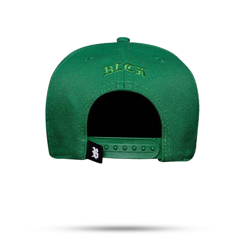 Boné Snapback Basic Verde Bandeira Logo Contour