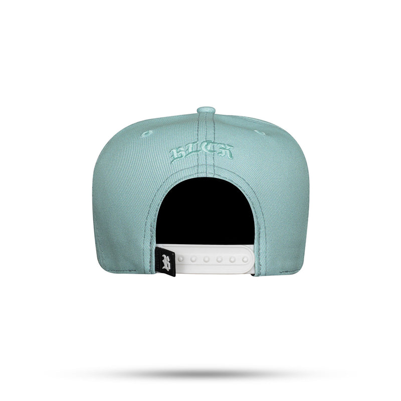 Boné Kids Snapback Verde Água Claro Basic Aura