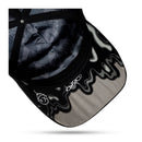 Boné Snapback Preto Paint Cinza