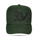 Boné Snapback Verde Musgo Dragon Fire Preto