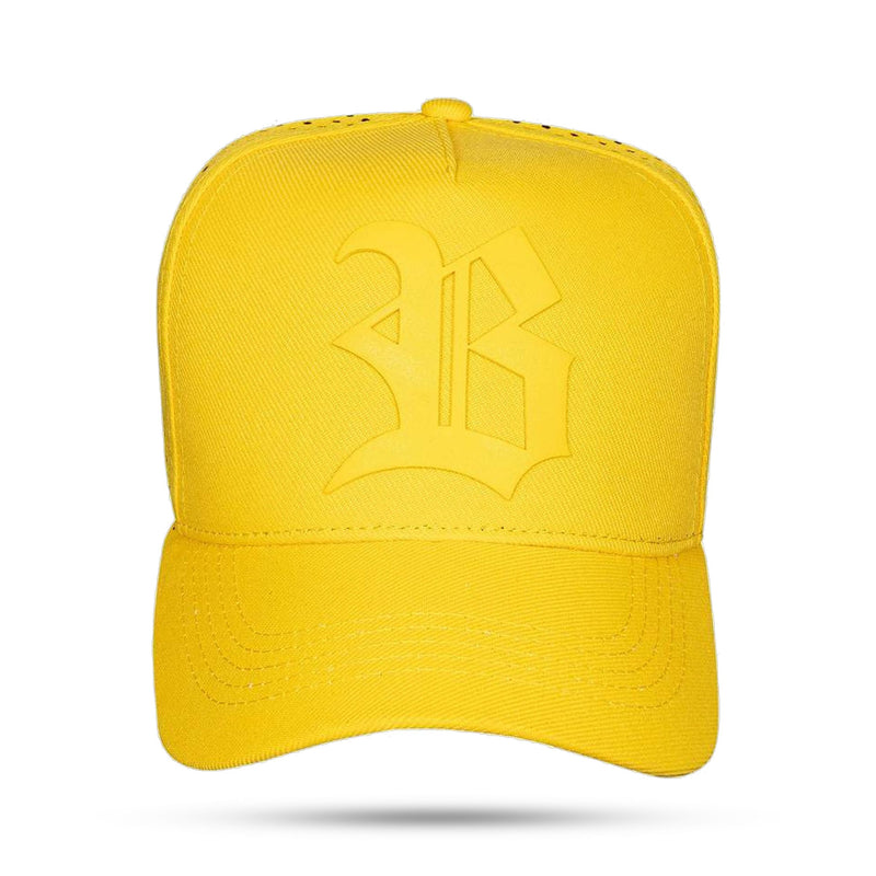 Boné Snapback Trucker Laser Amarelo
