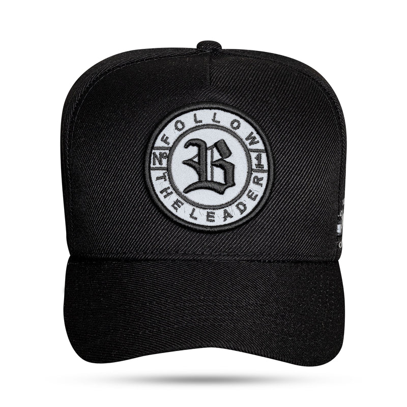 Boné Snapback Preto Follow Refletivo