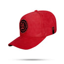 Boné Snapback Follow Suede Vermelho