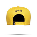 Boné Snapback Follow Amarelo Contra Aba Resping