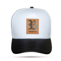Boné Snapback Branco Aba Couro Number One